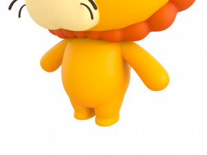 Character130 Rigged Lion Model 3D