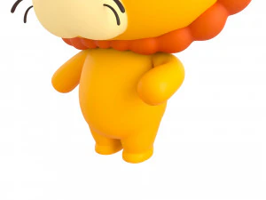 Character130 Rigged Lion 3D Model