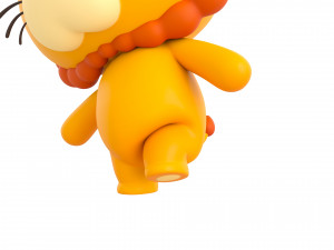 Character130 Rigged Lion Model 3D