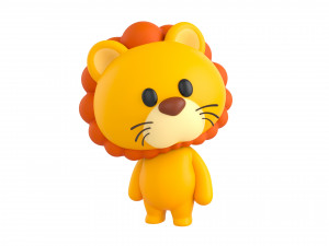 Character130 Rigged Lion Model 3D