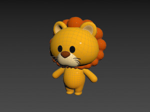 Character130 Rigged Lion Model 3D