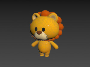 Character130 Rigged Lion Model 3D