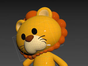 Character130 Rigged Lion 3D Model