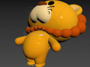 Character130 Rigged Lion 3D Model
