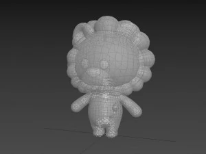 Character130 Rigged Lion 3D Model