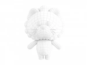 Character130 Rigged Lion 3D Model