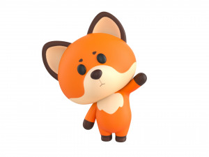 Character131 Rigged Fox 3D Model