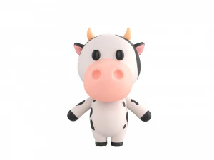 Character132 Rigged Cow 3D Model