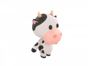 Character132 Rigged Cow 3D Model
