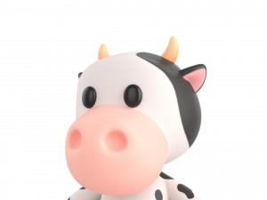 Character132 Rigged Cow Model 3D