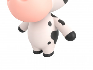 Character132 Rigged Cow Model 3D