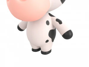 Character132 Rigged Cow 3D Model