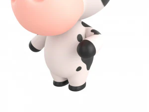 Character132 Rigged Cow 3D Model