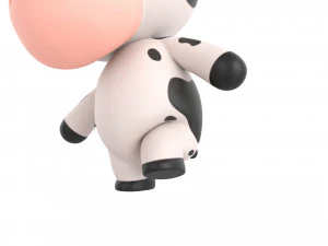 Character132 Rigged Cow 3D Model