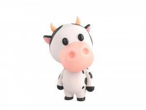Character132 Rigged Cow 3D Model