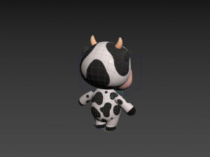 Character132 Rigged Cow Model 3D