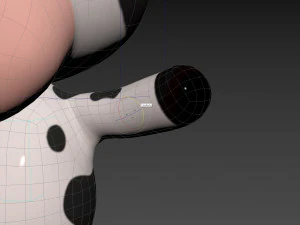 Character132 Rigged Cow 3D Model