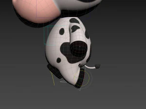 Character132 Rigged Cow 3D Model