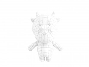 Character132 Rigged Cow Model 3D