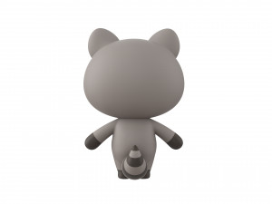 Character133 Rigged Raccoon 3D Model