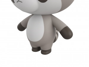 Character133 Rigged Raccoon 3D Model