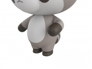 Character133 Rigged Raccoon 3D Model