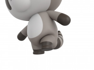 Character133 Rigged Raccoon 3D Model