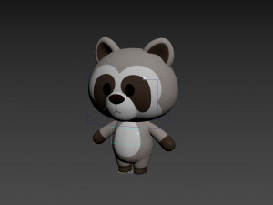 Character133 Rigged Raccoon 3D Model