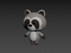 Character133 Rigged Raccoon 3D Model