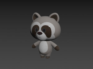 Character133 Rigged Raccoon 3D Model