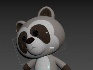 Character133 Rigged Raccoon 3D Model