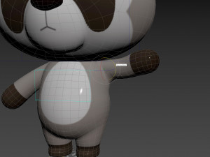 Character133 Rigged Raccoon 3D Model