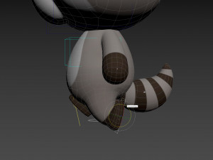 Character133 Rigged Raccoon 3D Model