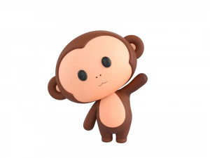 Сфальсифікована мавпа Character134 3D Модель