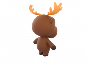 Character135 Rigged Moose 3D Модель