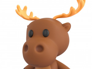 Character135 Rigged Moose 3D Модель