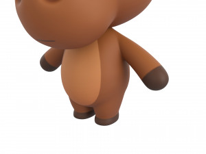 Character135 Rigged Moose 3D Модель
