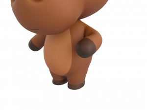 Character135 Rigged Moose 3D Модель