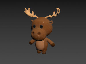 Character135 Rigged Moose 3D Модель