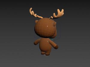 Character135 Rigged Moose 3D Модель