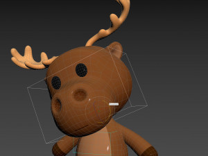 Character135 Rigged Moose 3D Модель