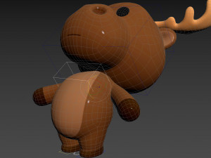 Character135 Rigged Moose 3D Модель