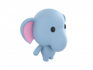 Character136 Rigged Elephant 3D मॉडल