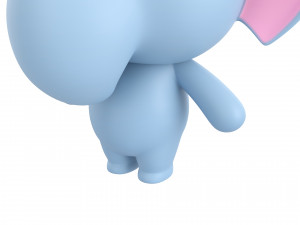 Character136 Rigged Elephant 3D मॉडल