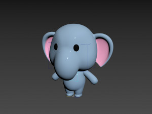 Character136 Rigged Elephant 3D मॉडल