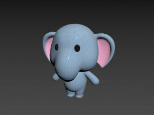 Character136 Rigged Elephant 3D मॉडल