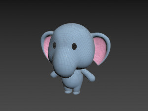 Character136 Rigged Elephant 3D मॉडल