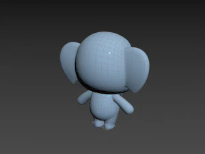 Character136 Rigged Elephant 3D Model