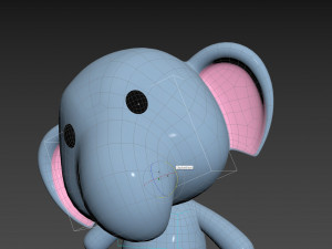 Character136 Rigged Elephant 3D मॉडल