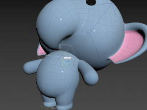 Character136 Rigged Elephant 3D मॉडल